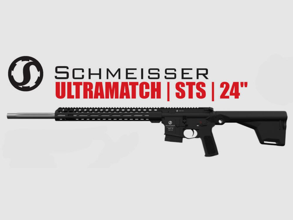 SCHMEISSER AR15 ULTRAMATCH STS 24″ Halbautomatische Büchse 223Rem Präzisionsgewehr sofort verfügbar UVP: 2348€