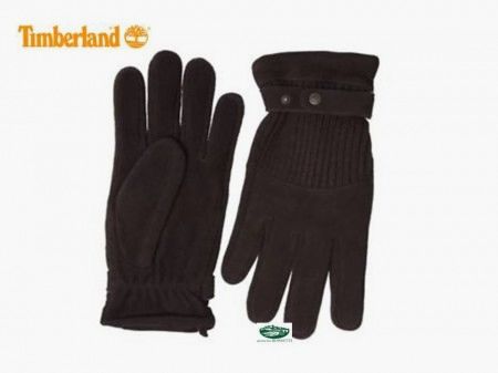 TIMBERLAND Suede/Knit Gloves A1EGB