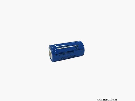 BATTERIA ALCAPOWER CR16340/CR123A 3,7V 750mAh RICARICABILE (PER THUNDER/STELLAR/ALPEX)