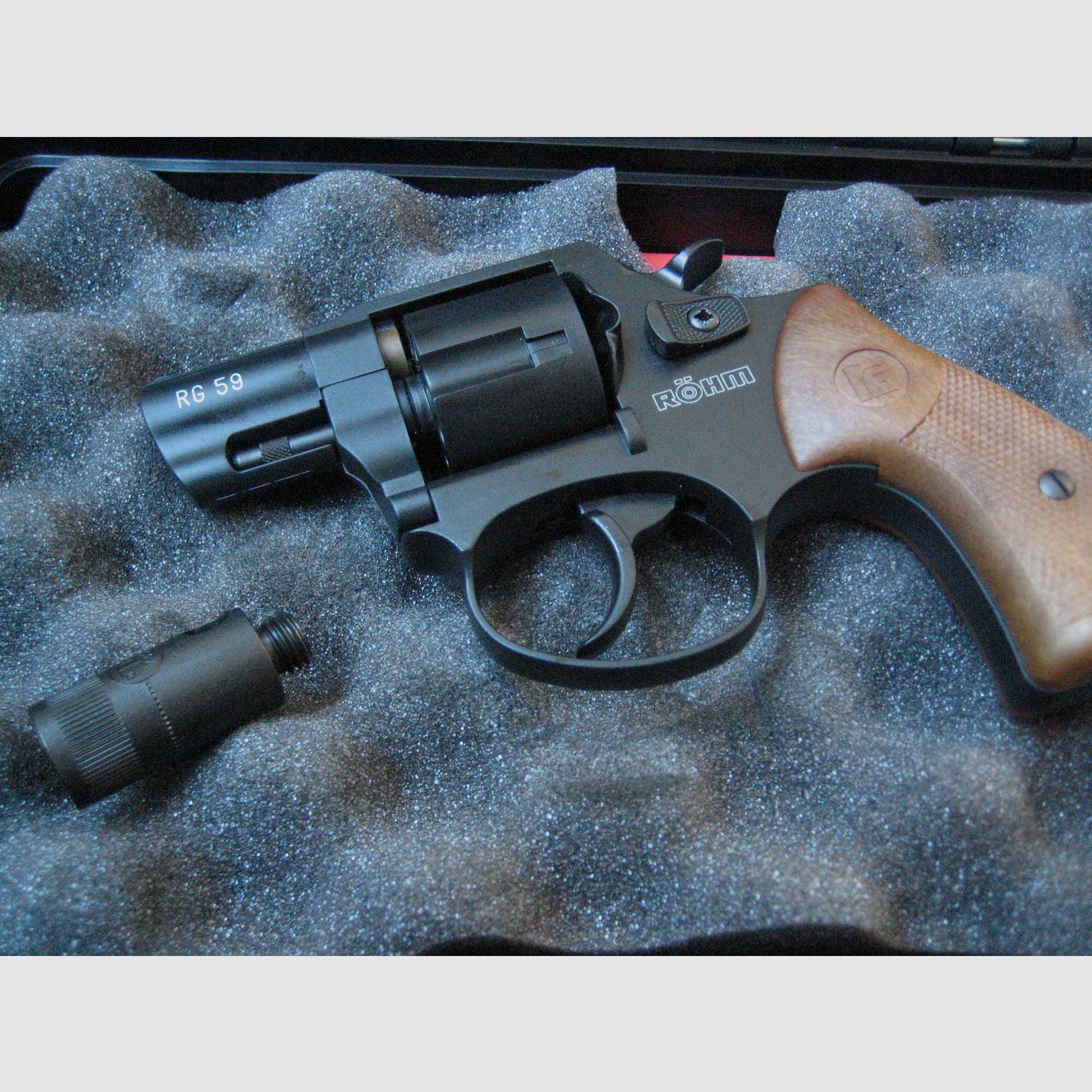 Röhm RG 59 cal. 9 mm R Knall Schreckschuss- Gasrevolver neu neu 