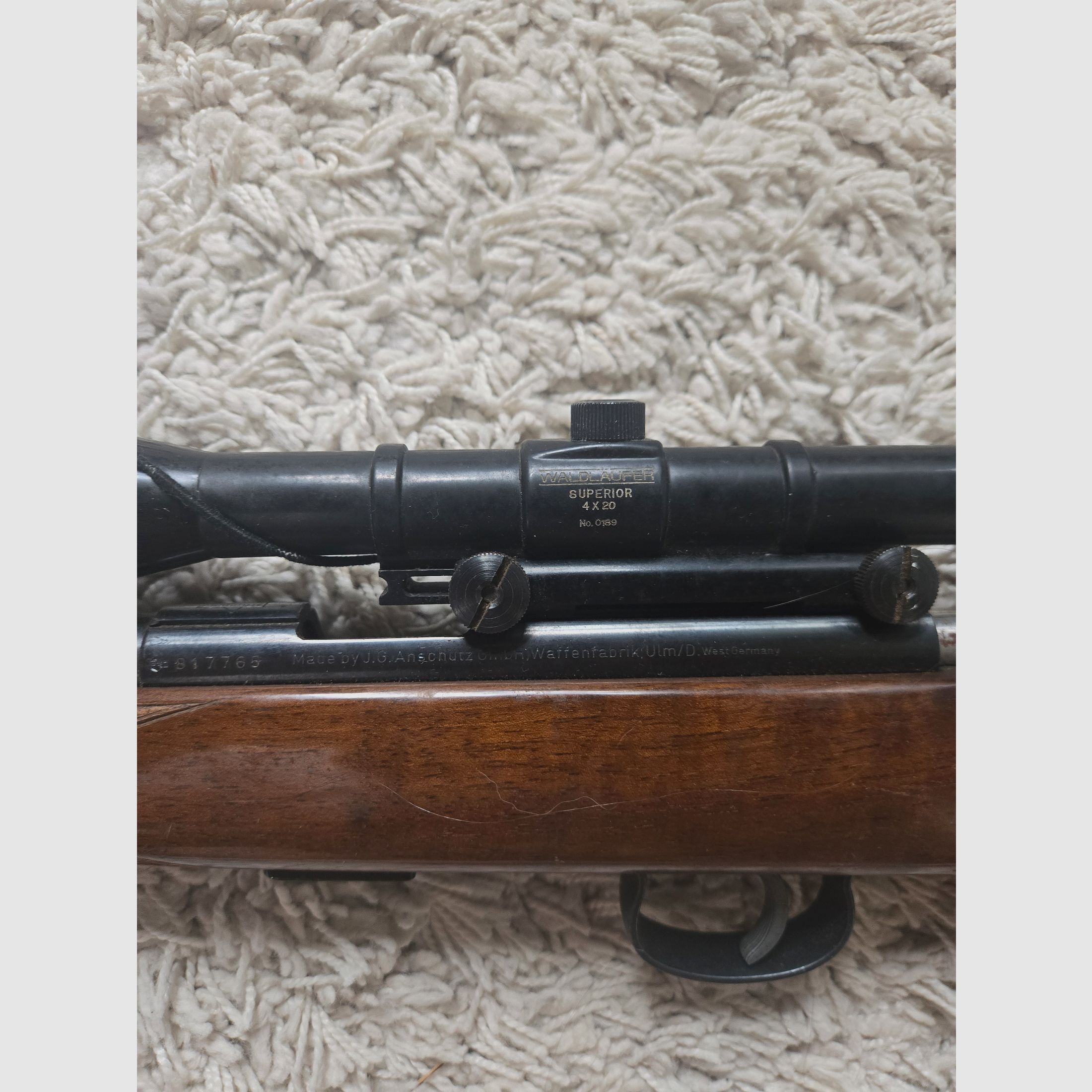Rifle Anschütz Model 1416 Cal. .22lr incl Waldläufer SUPERIOR 4x20