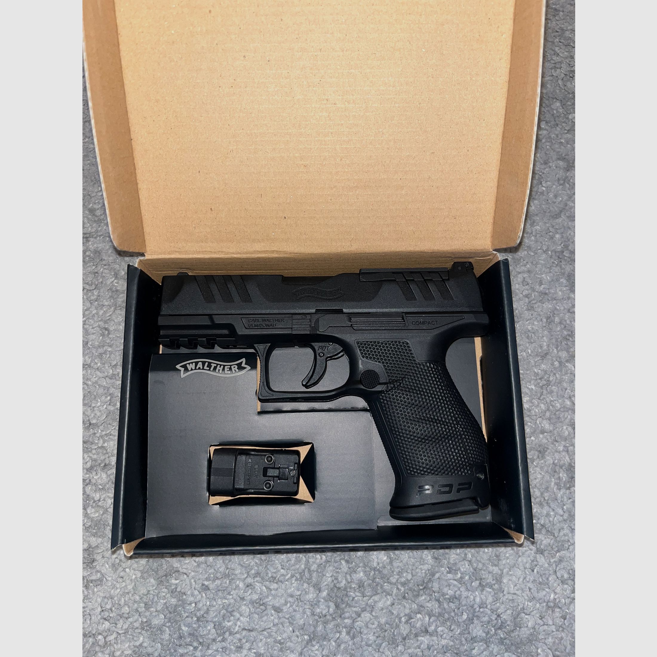 Walther PDP Compact 4 Zoll Set inkl. RDS 8 Red-Dot mit Metallschlitten 