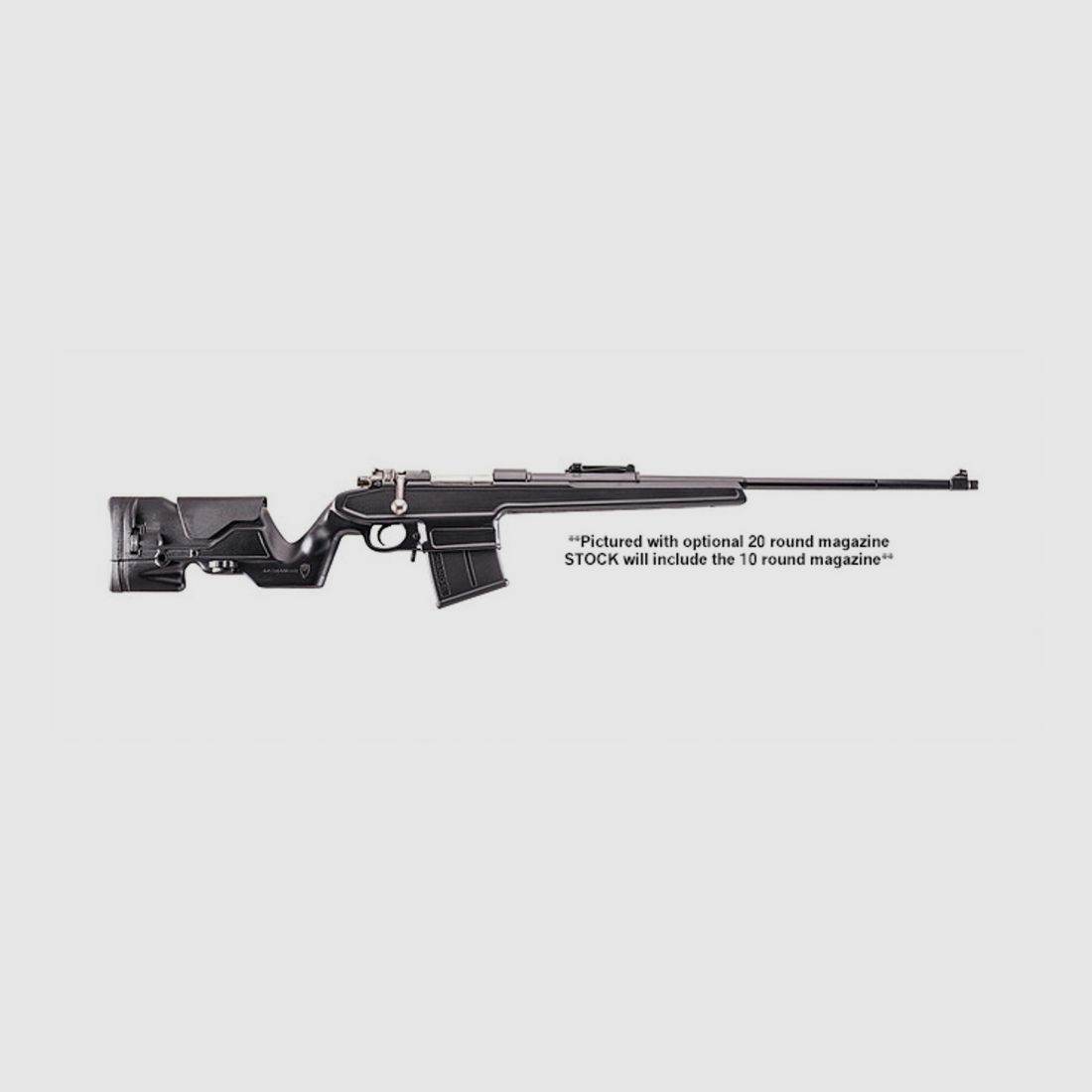 Archangel Mauser Precision Stock (Mauser K-98 and Variants) - W/AA8MM 01 (10) - Black