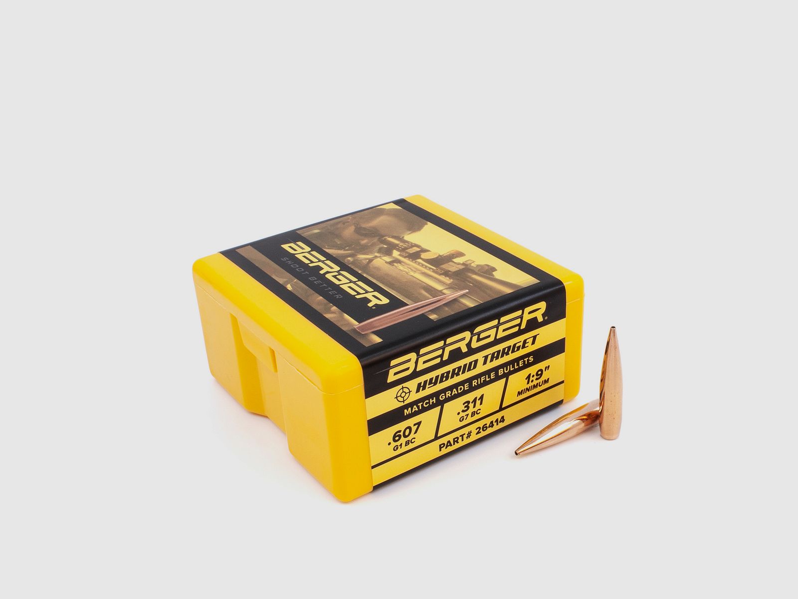 Berger Geschoss 6,5mm/.264 Hybrid Target 140GR 100 Stück