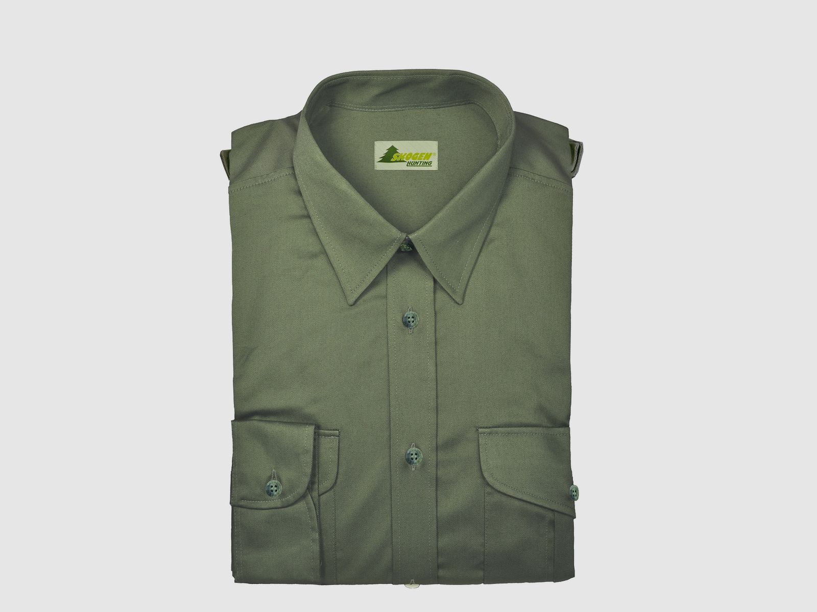 Jagd Hemd uni oliv