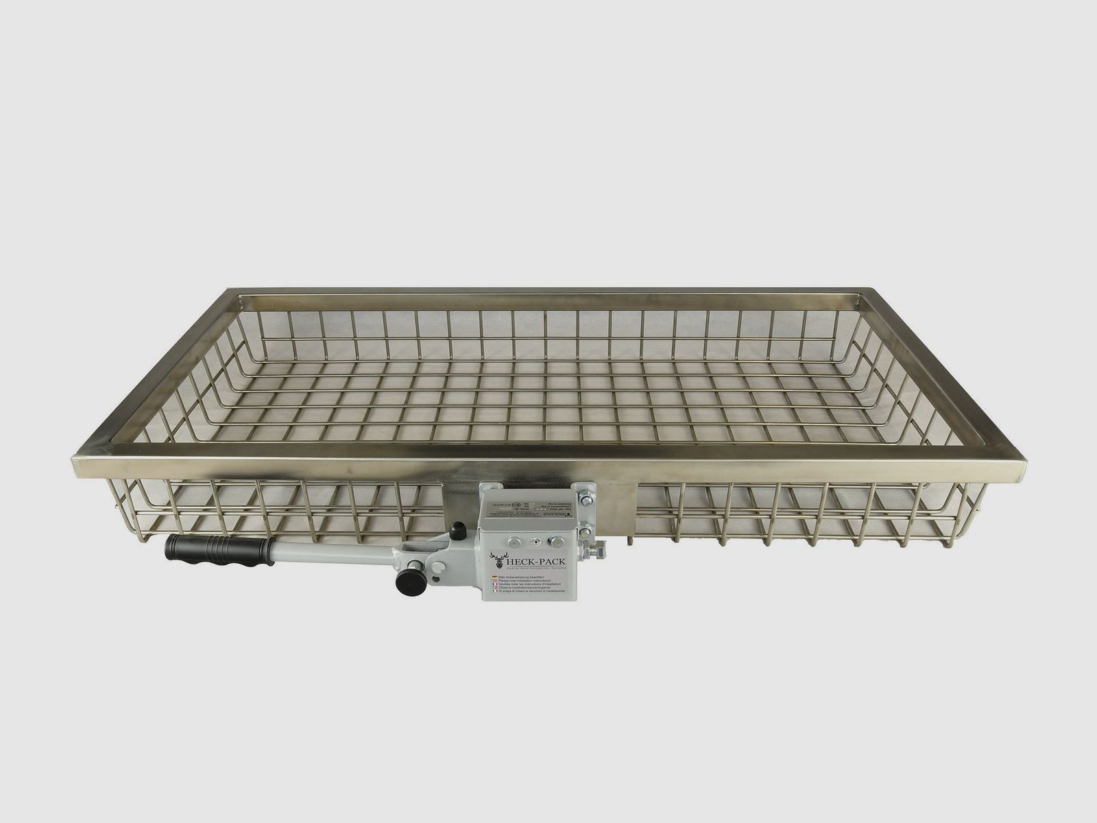 Heck-Pack Deluxe stainless steel 1000x500x125 mm rear transporter
