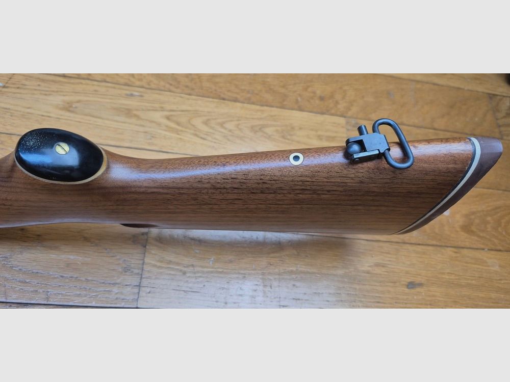 Sehr schöne und leistungsstarke Marlin 444 S Büchse – Kaliber 444 Marlin – Kapazität 5+1 – Waffe von 1981 mit Stempel „JM“ – Qualität der New Haven Fertigung von Marlin vor der Insolvenz! – Holz, Mechanik und Anpassungen top – Originalbrünierung zu 100% – Lauf Micro Groove „neu“ – Hervorragender Zustand nahezu neu – TBE+++, Bild 10 von 36