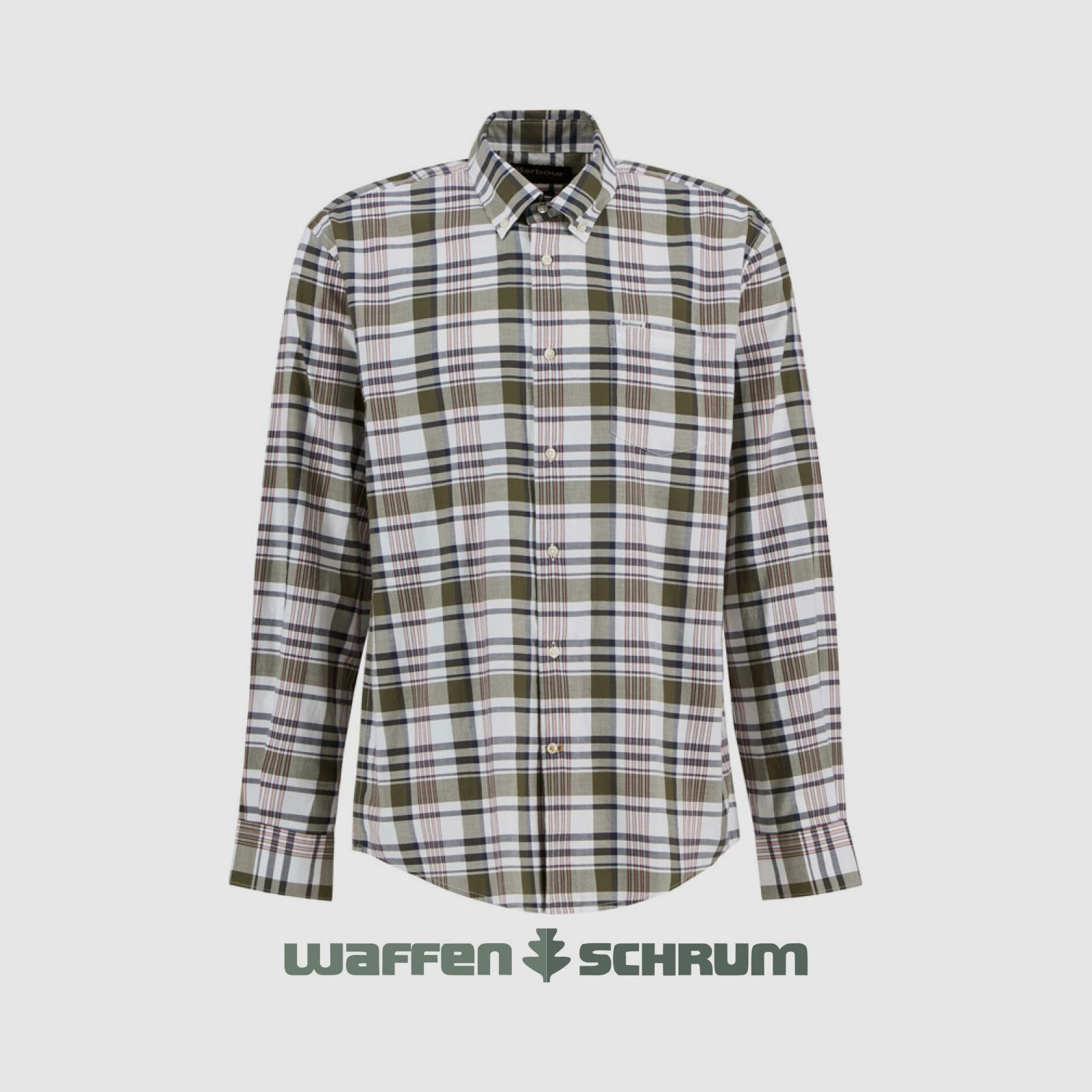 Barbour Hemd Hunwick Regular Fit Olive
