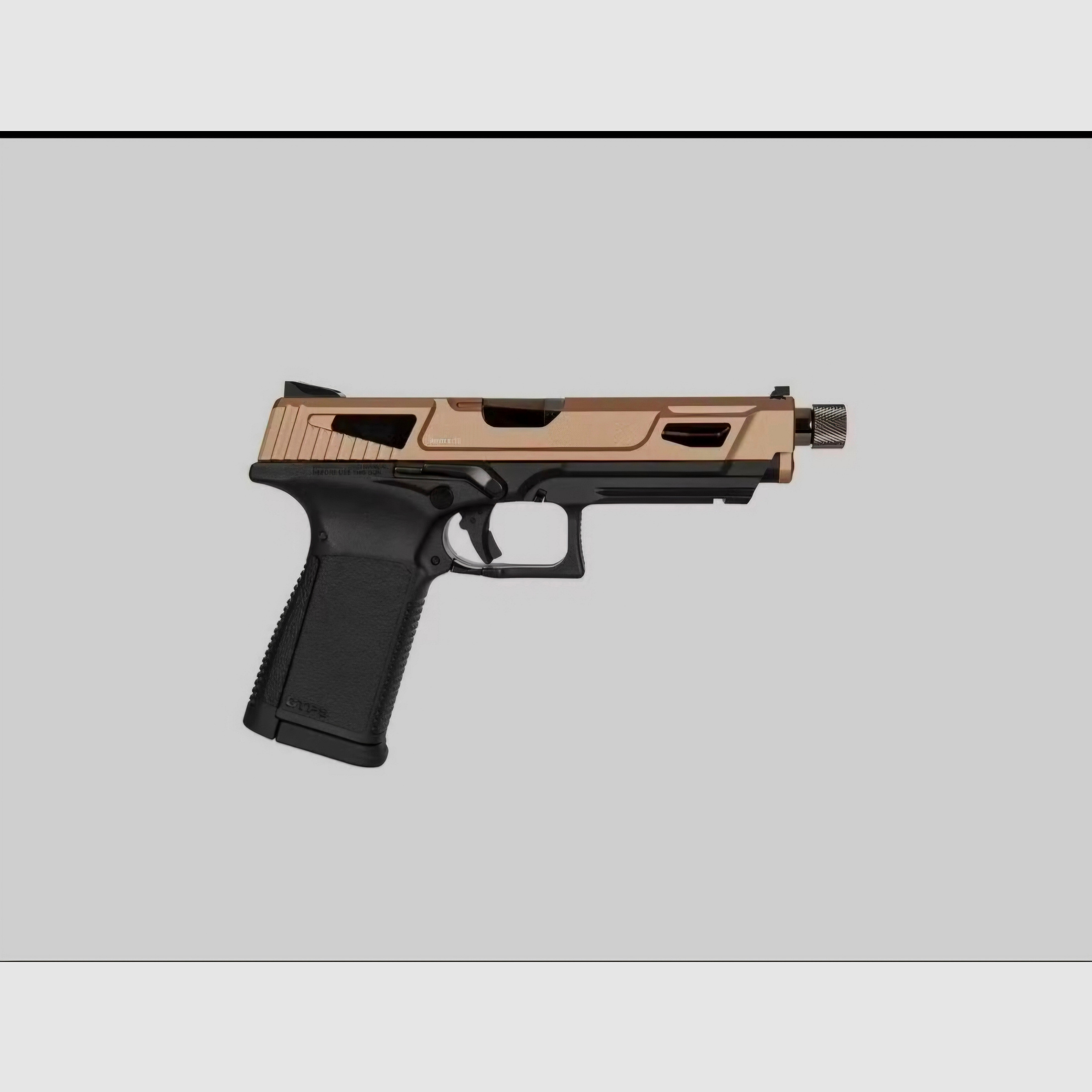 G&G GTP 9 MS DST CO2 airsoft pistol, Desert with green gas and 2 magazines