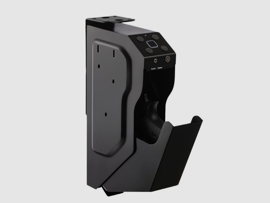 Caja fuerte para pistolas con huella dactilar, resistente al fuego