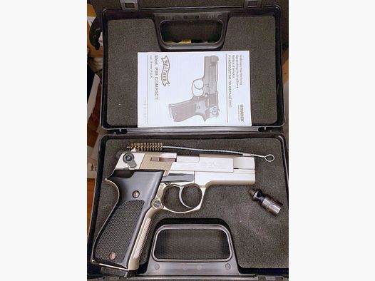 Walther P88-9 / P88 / P 88 Compact Nickel pistolet alarmowy 9 mm P.A.K. PTB 764 z walizką
