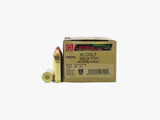HORNADY 45 LONG COLT 225 GRS FTX 20 STK