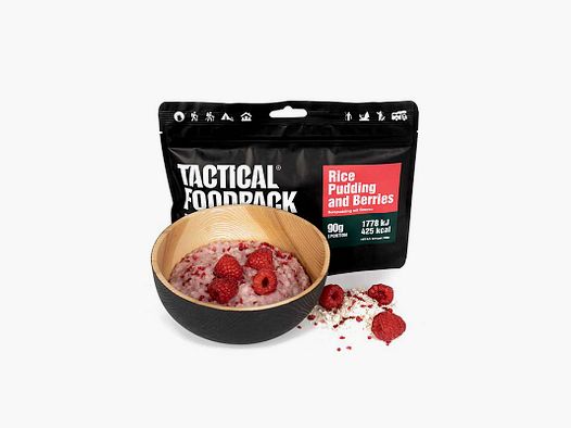 Liofilizat Ryżowy Pudding z Malinami Tactical FoodPack Rice Pudding and Berries
