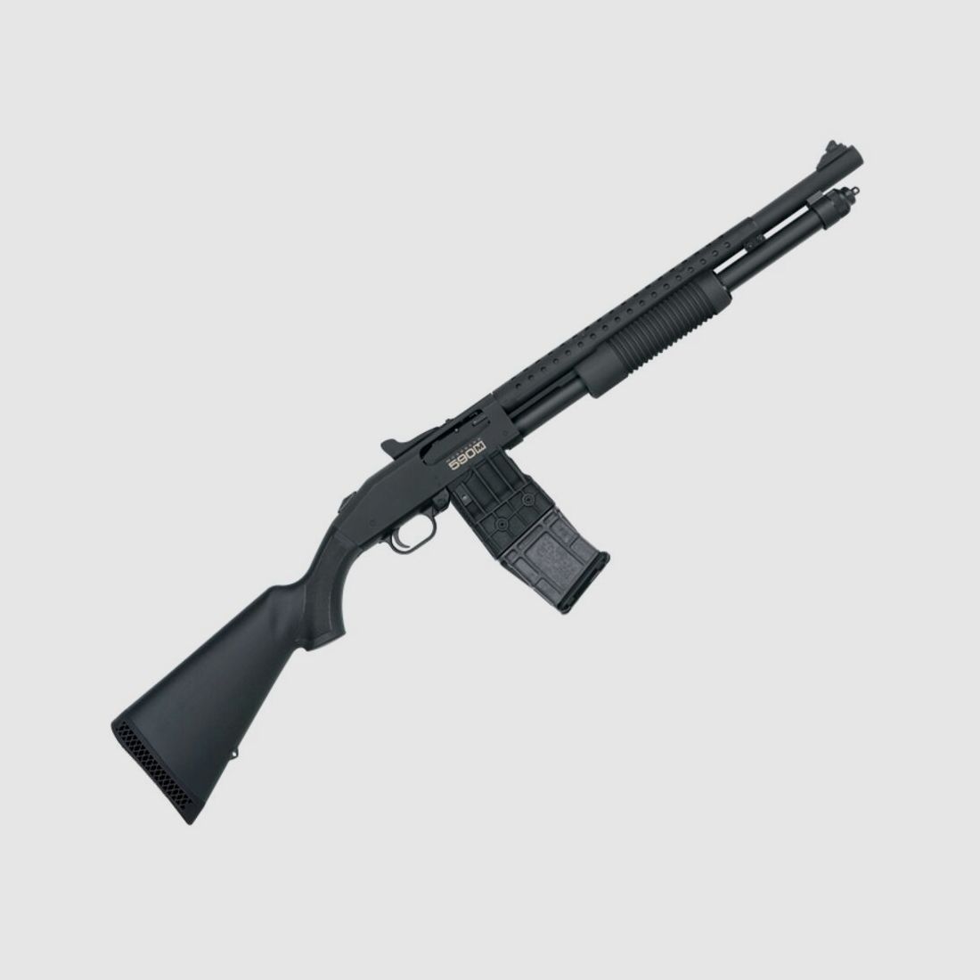 Mossberg 590M Mag-Fed 18.5" Zwart Ghostring