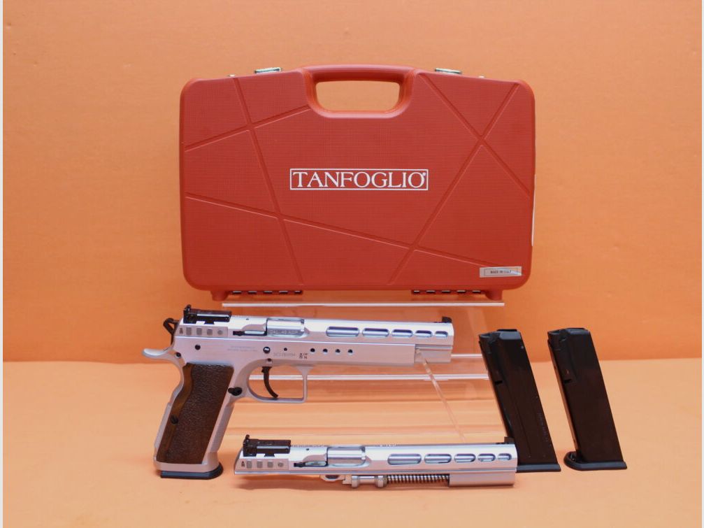 Tanfoglio Ha.Pistols .45Auto Tanfoglio Gold Match Combo Set incl. exchange system 9mmLuger, 6" polygon barrel