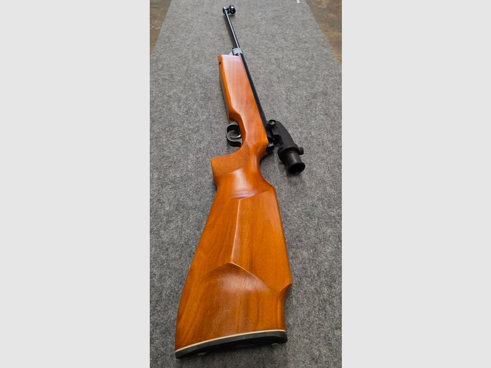 ¡Como comprado ayer en la tienda! Haenel 303 - 8 Super con disparador fino, diopter, cañón plegable, carabina de aire comprimido Kirmes 4.5mm.