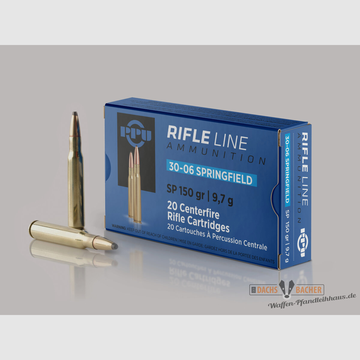 PPU Privi Partizan .30-06 Sprg. 9,7g/150gr SP Teilmantel 20 Schuß