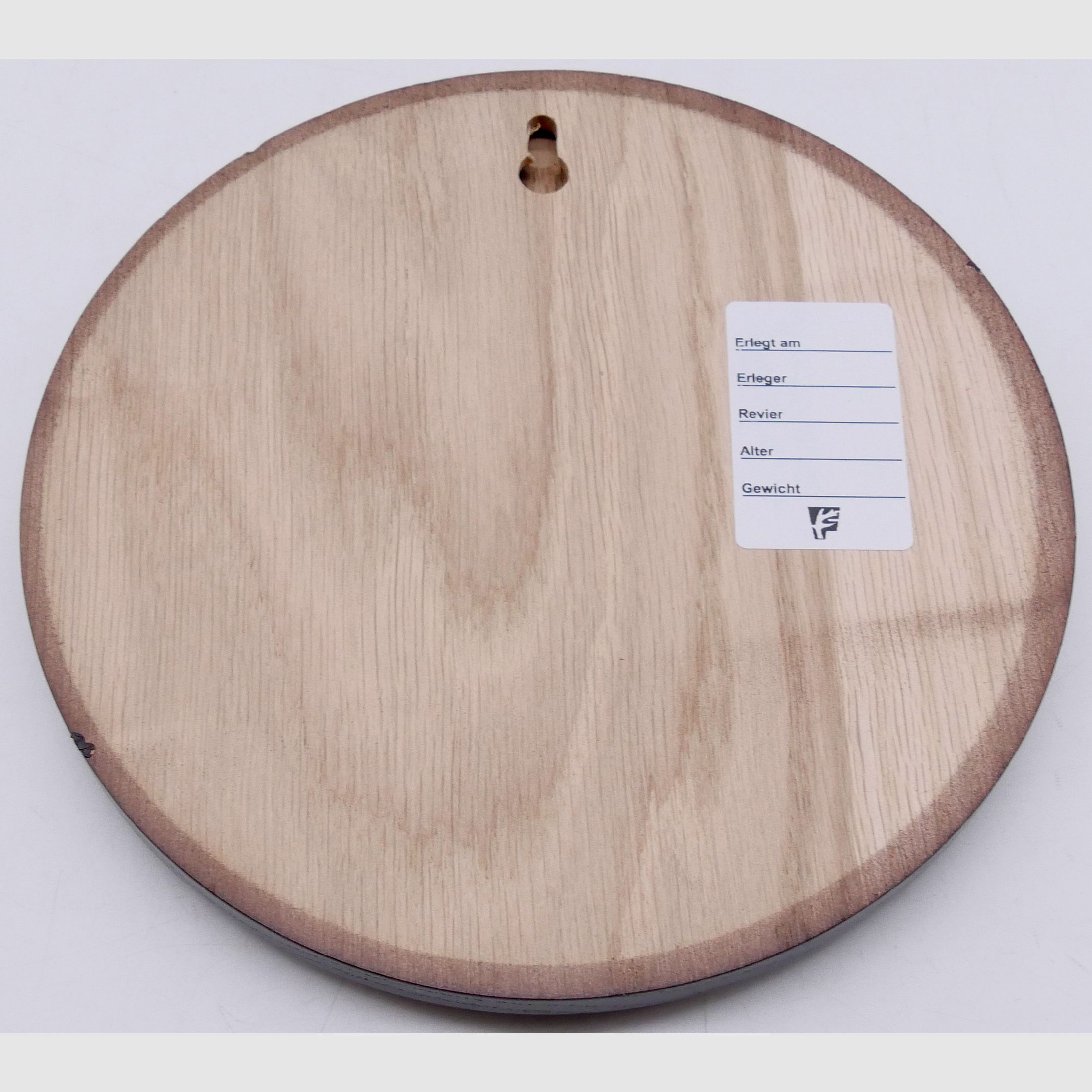 Runde Eichenholzschilder für Keilerwaffen Dunkel 17 cm