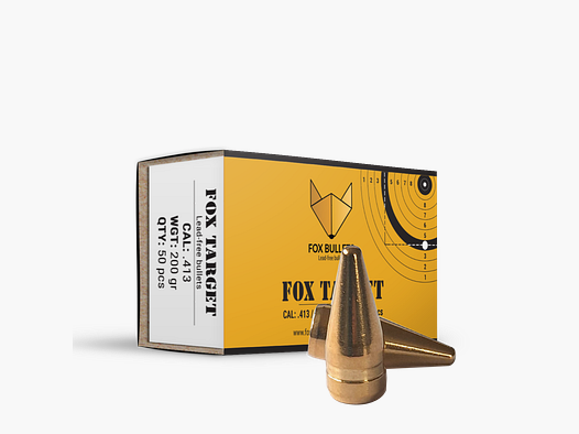 Fox Bullets Target .413 13 g / 200 gr bleifreie Geschosse – 50 Stück