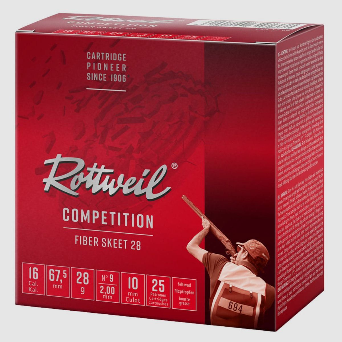 Rottweil 16/67,5 Fiber Skeet 28 2,0mm - 28g