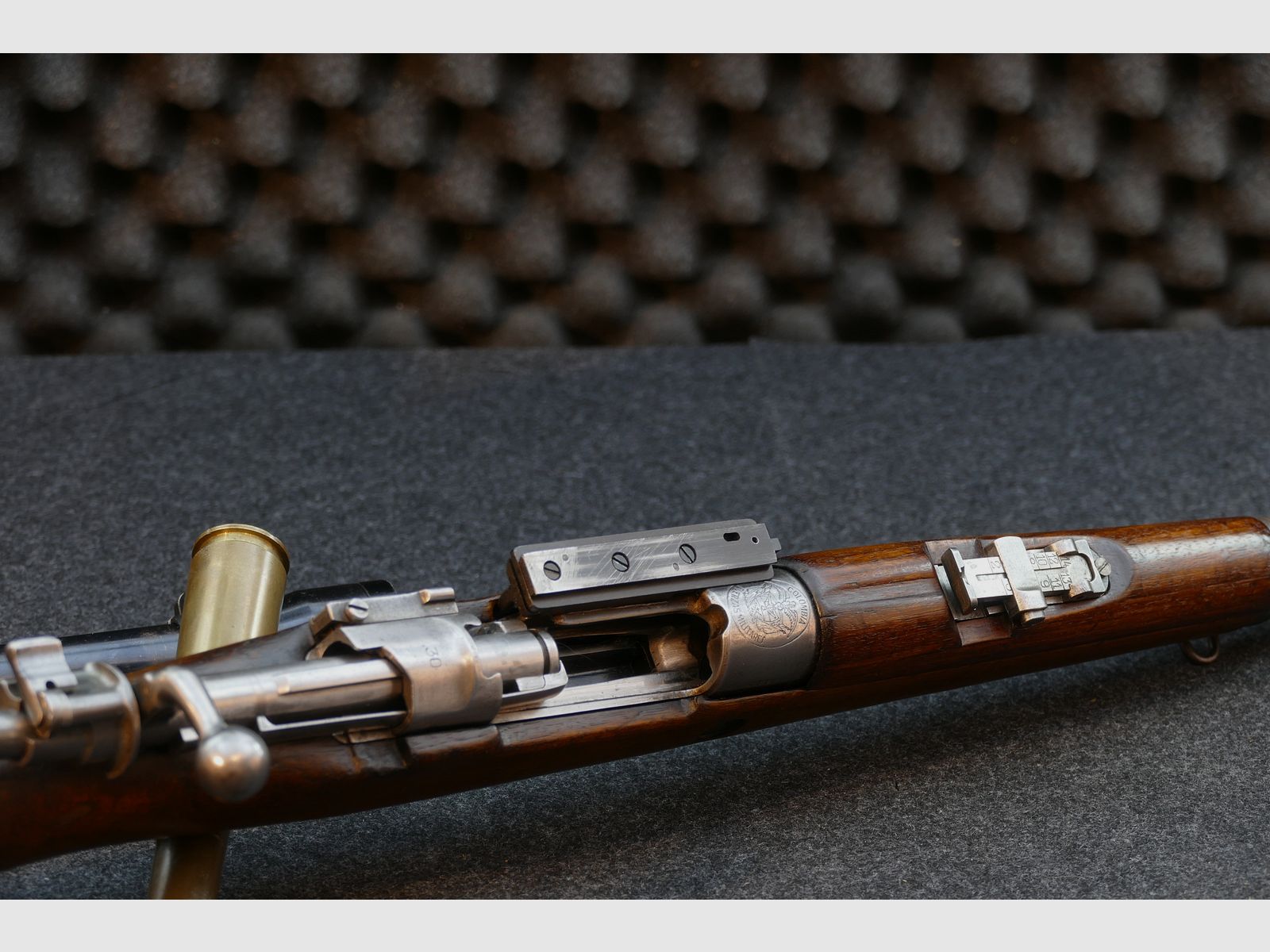 Kurzkarabiner Kurzgewehr „Kolumbien“ — FN-Typ, .30-06 Springfield, mit Seitenmontage