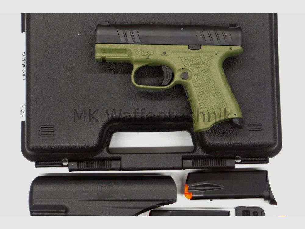 Pistole BUBIX BRO - Kaliber 9x21 Selten subkompakt OD Green	 9x21IMI