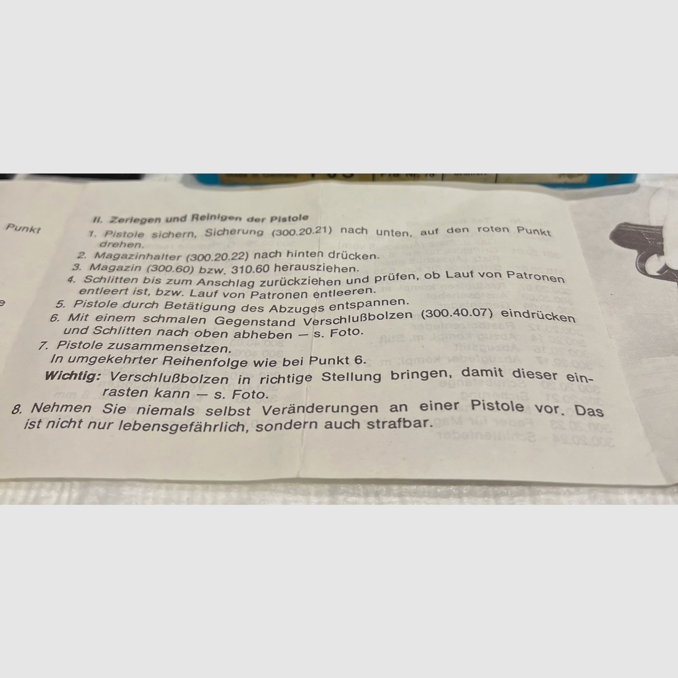 Reck P6 pistola a salve 8mm