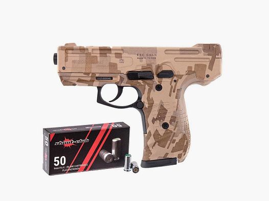 Zoraki 925 blank firing pistol camo P.A.K. + blank cartridges