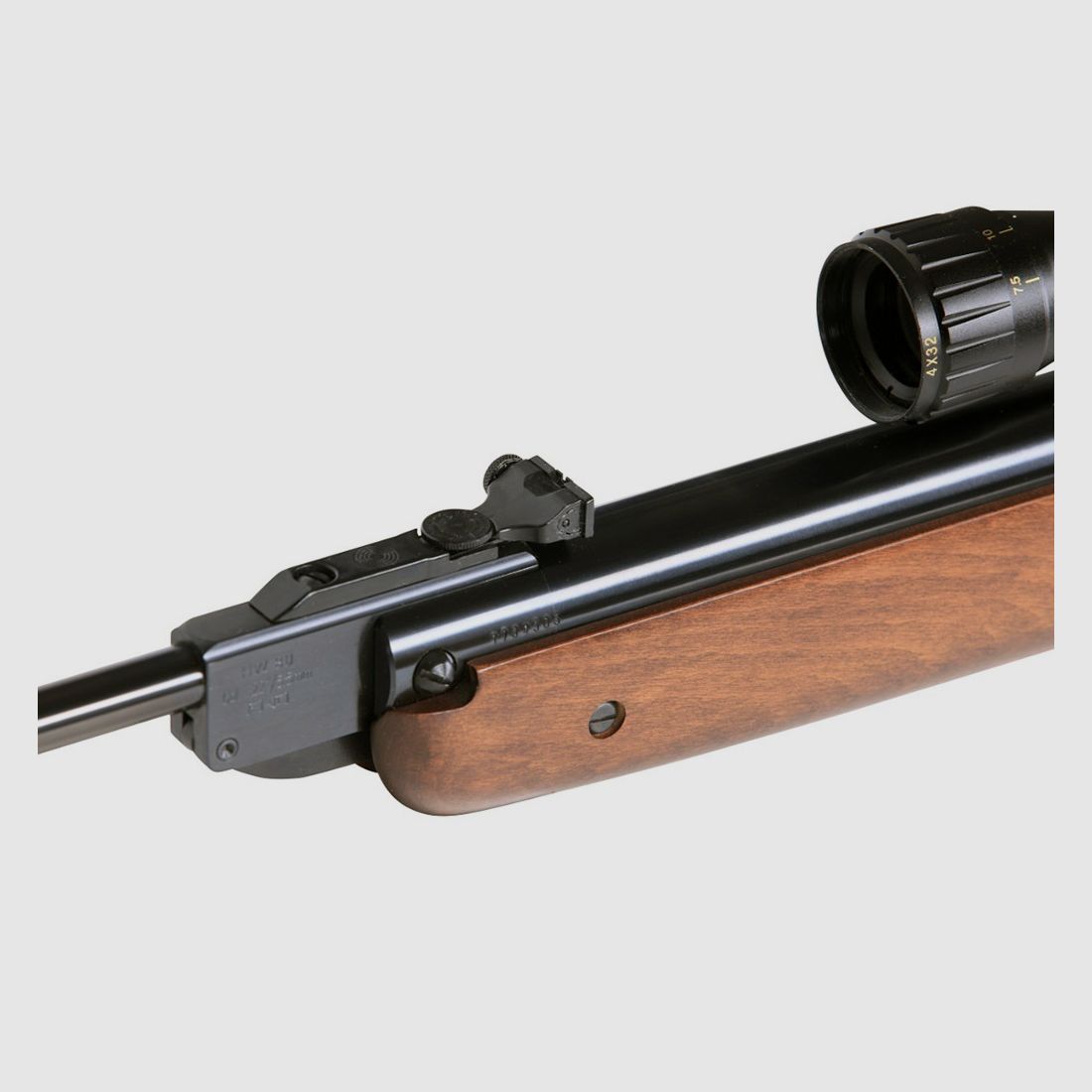 Knicklauf Luftgewehr Weihrauch HW 80 Buchenholzschaft glatt Kaliber 4,5 mm (P18)