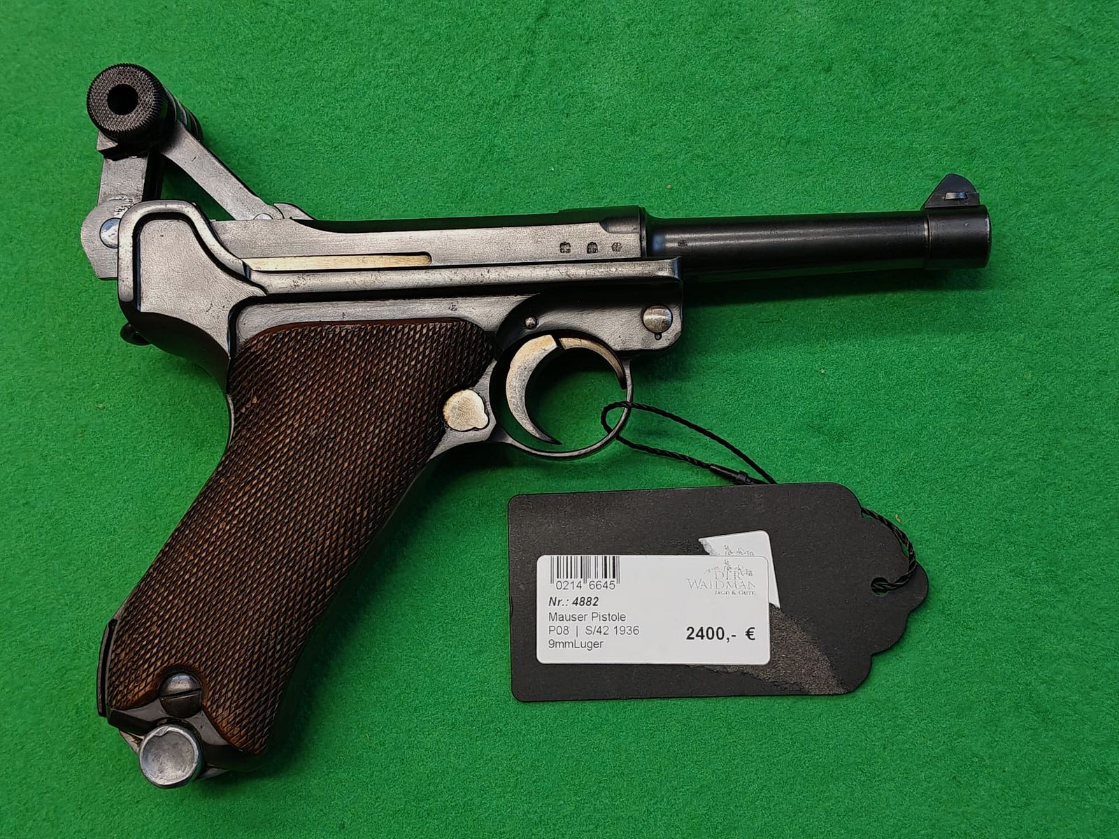 Mauser P08 9mmLuger S/42 1936