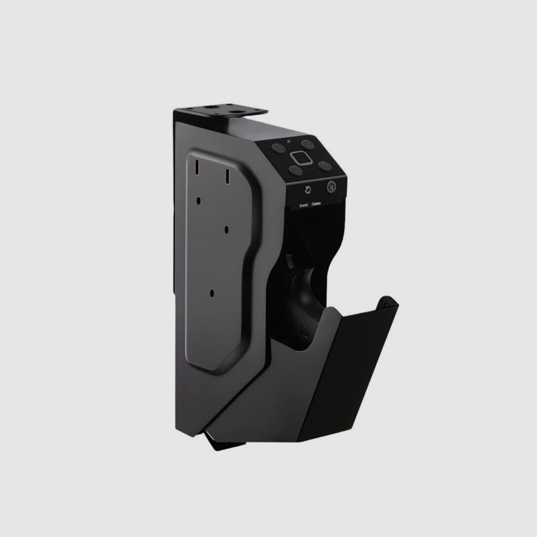 Caja fuerte para pistolas con huella dactilar, resistente al fuego