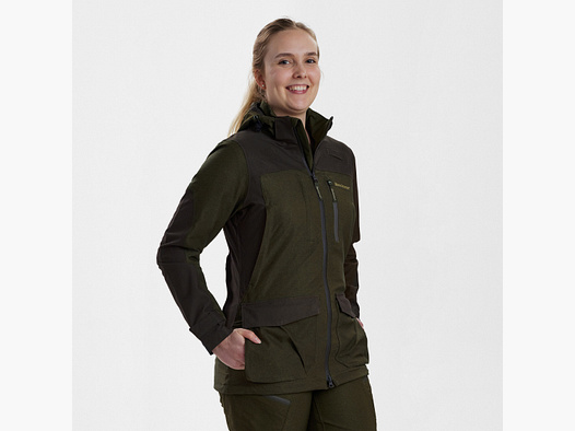 Lady Chasse Jacke - Olive Night melange – Kleidergröße Damen: 44