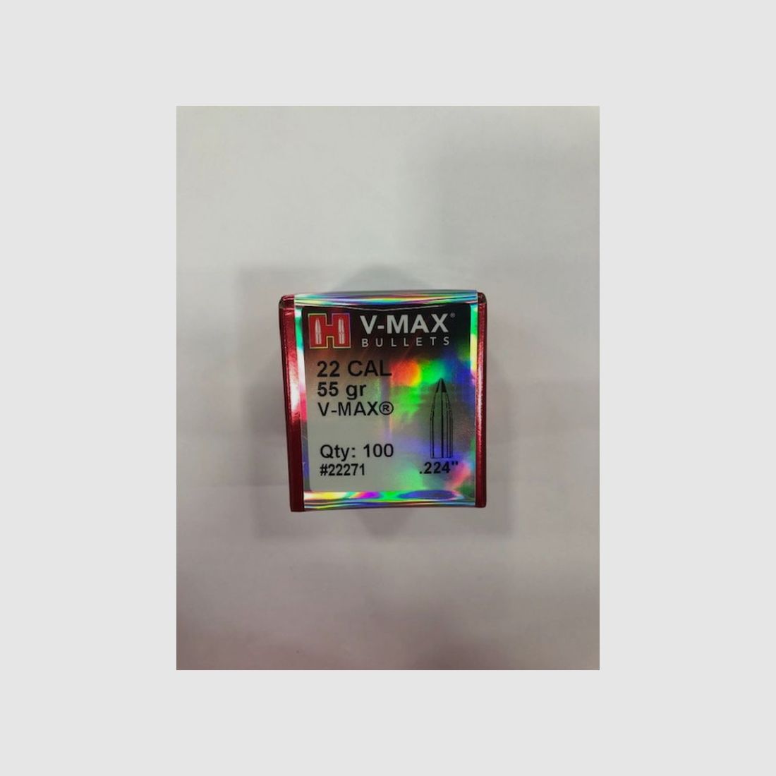 HORNADY Kogels .22 55gr V-MAX, afbeelding 1 van 2