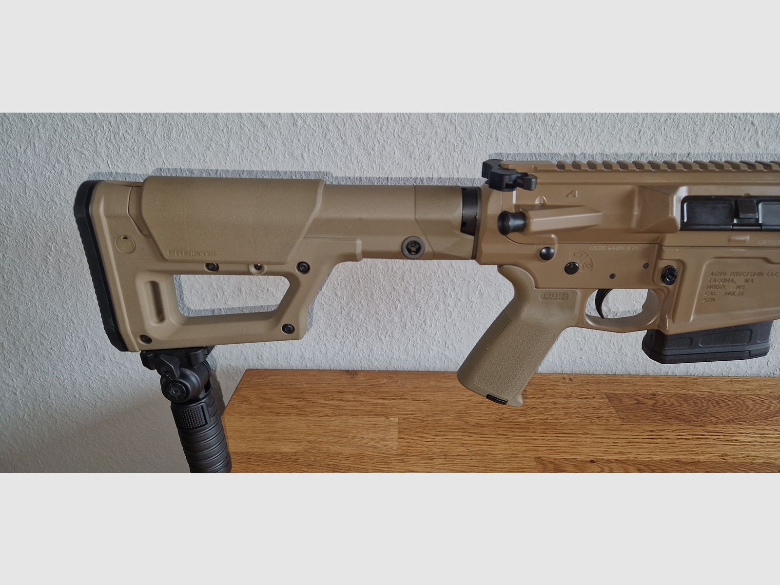 Aero Precision M5E1 FDE with stainless steel barrel in .308 Win (AR10, AR-10, Cerakote, Magpul)