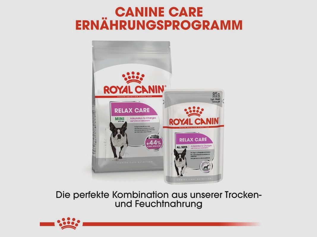 ROYAL CANIN Nassfutter Relax Care für Hunde in unruhigem Umfeld 12x85 g