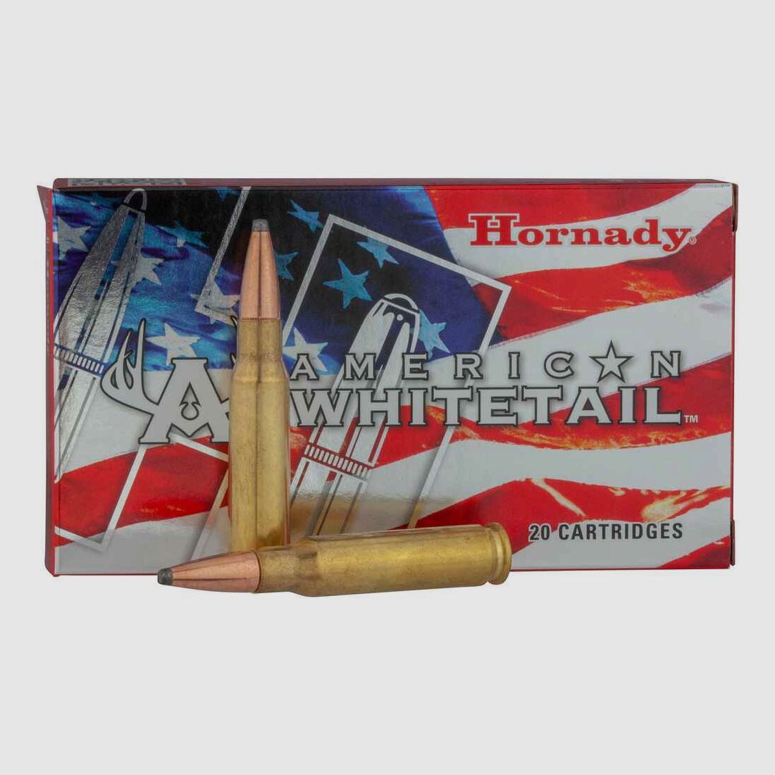 .308 Win. American Whitetail, Interlock SP 10,7g/165 grs. Hornady