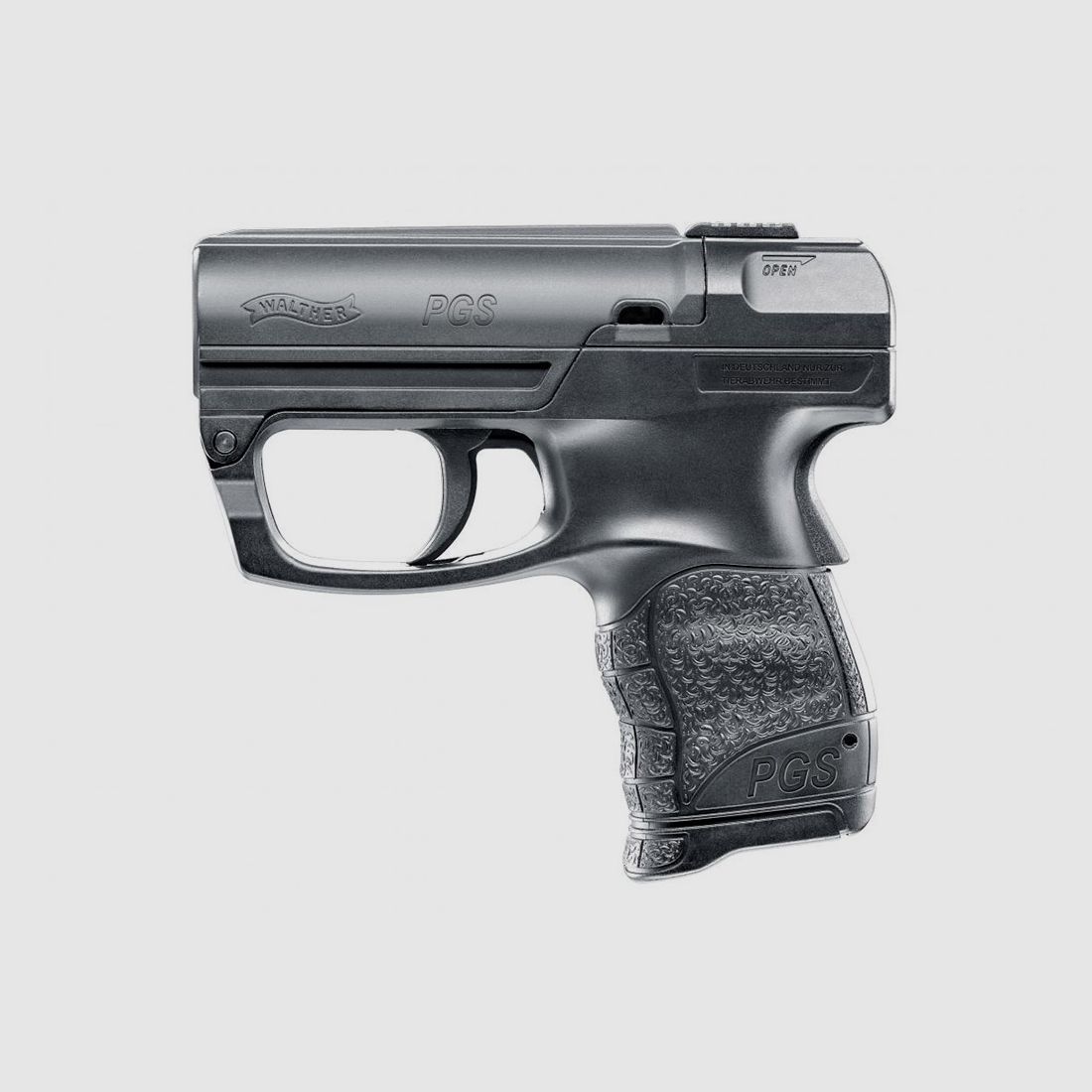 Pfefferspraypistole Walther P2P PGS Personal Guard System schwarz inklusive Pfefferspraykartusche (P18)