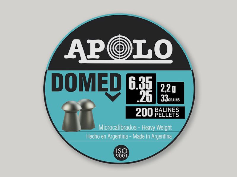 Rundkopf Diabolos Apolo Domed Kaliber 6,35 mm 2,2 g glatt 200 StĂĽck