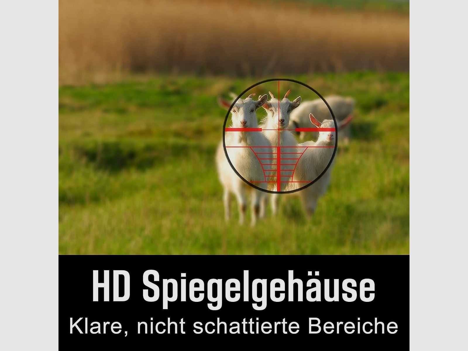 6-24x50 Gewehrzielfernrohre inkl. 11mm,Rot&Grün,für Jagd Softair und Sport