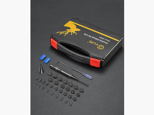 CVLife Bore Sight Laser - 32 Adaptern für Kaliber von 0,17 bis 12GA