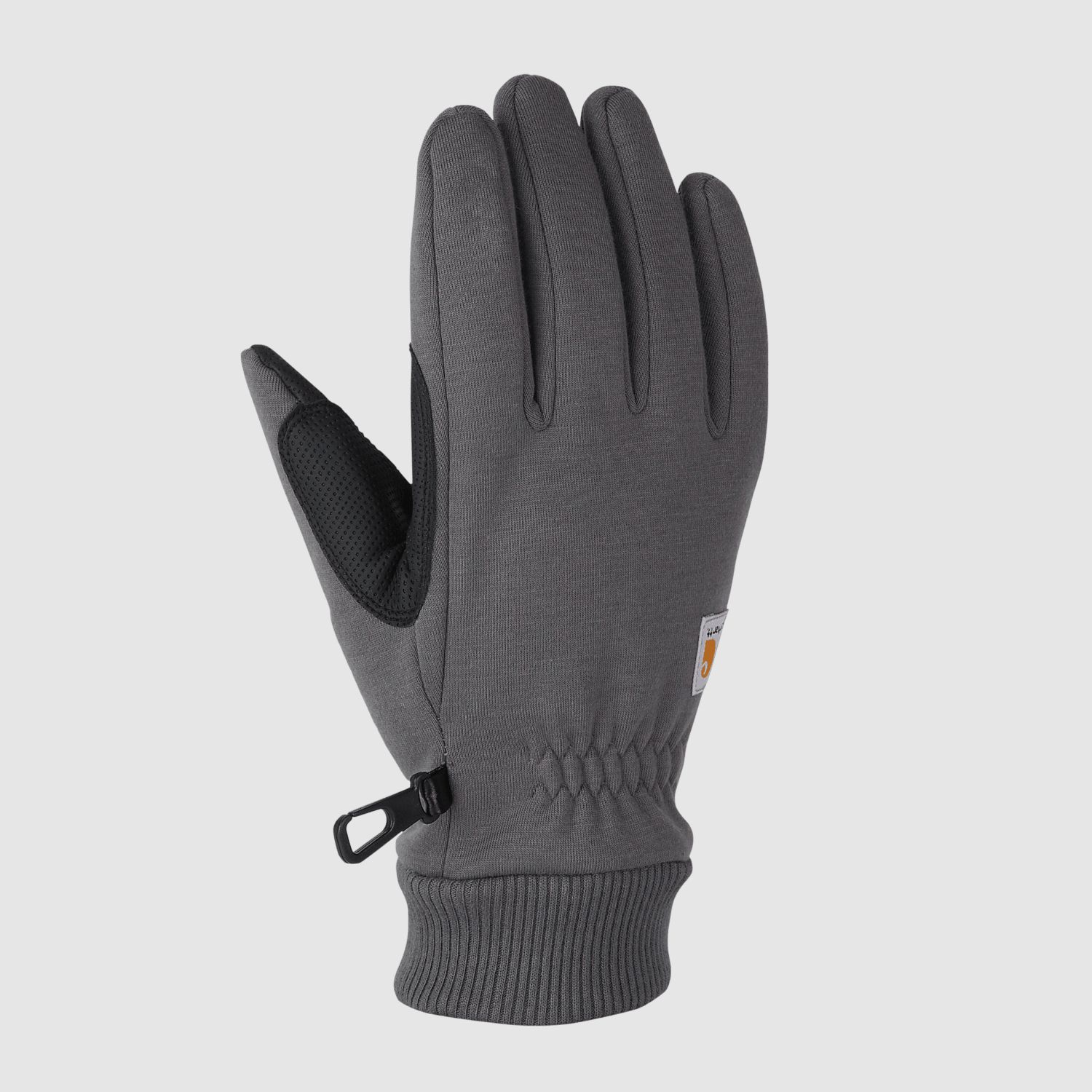 Carhartt Wind Fighter™ Thermal-Lined Fleece Touch-Sensitive Knit Cuff Glove Men Carbon Heather M