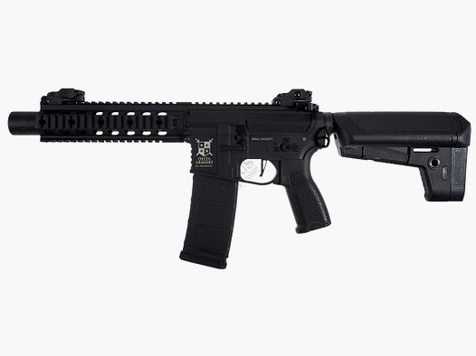 AR15 SilentOps 8 Zoll BRAVO Delta Armory Schwarz S-AEG Airsoft Gewehr Frei ab 18 Jahren