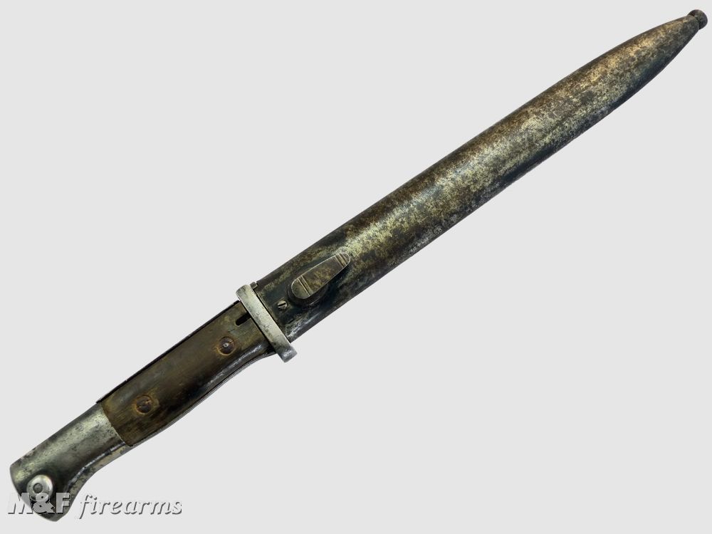 Deutsches Bajonett WK I SG (= Seitengewehr) 84/98 n.A. Typ II passend für Gew. 98 Kar. 98a K 98k Doppelhersteller W 17