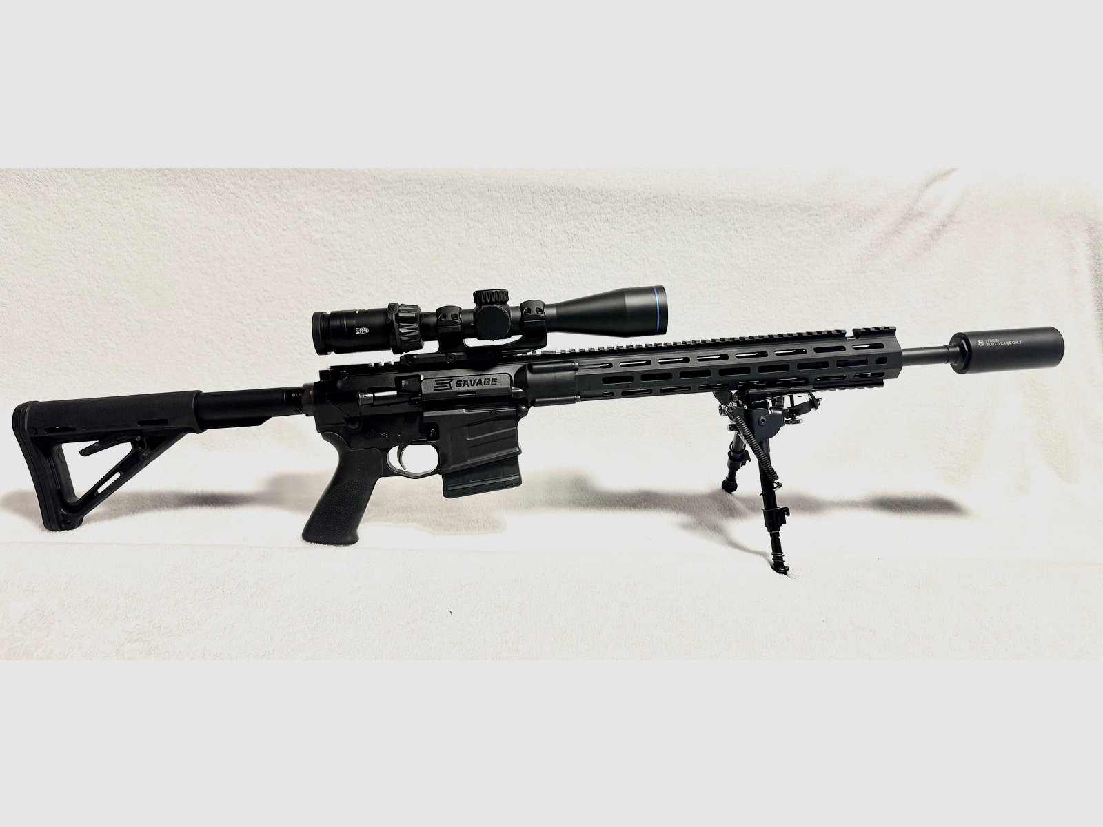 AR-10 Savage MSR-10 Hunter .308 18‘‘ ASE Utra SL5I Schaldämpfer