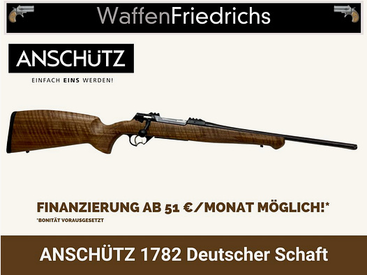 ANSCHÜTZ	 1782 Deutscher Schaft | Premium Holzklasse - Waffen Friedrichs