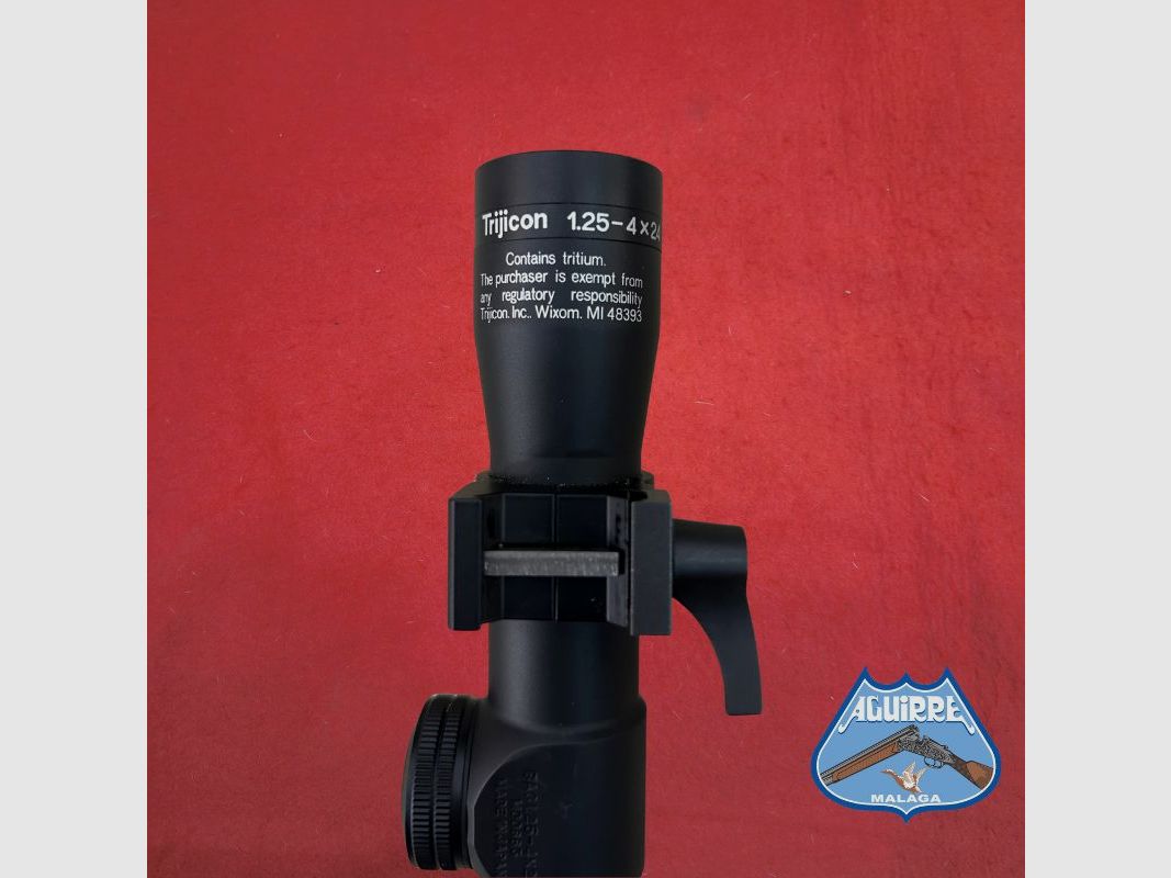 Trijicon AccuPoint 1.25-4×24 richtkijker met verlichte reticle en afneembare Warne montageringen, afbeelding 4 van 7