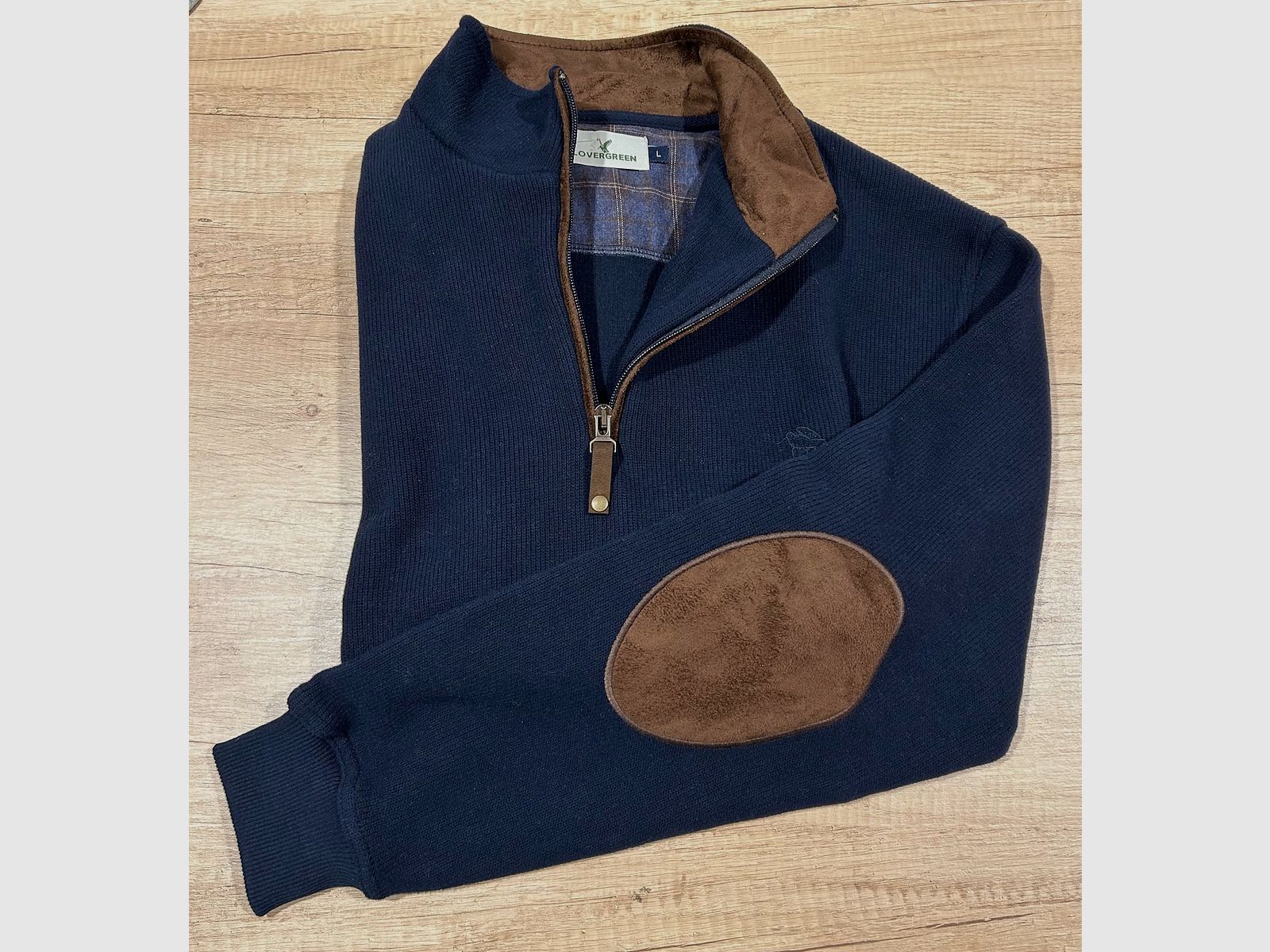 SWEAT MIT REISSVERSCHLUSS MARINE COUDES – Größe L, Bild 2 von 2