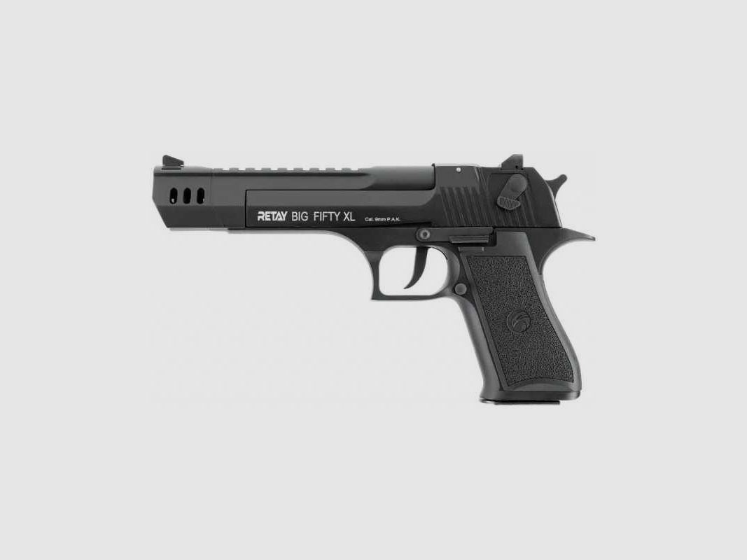 RETAY Big Fifty XL Black 9mm P.A.K. Schreckschusspistole Desert Eagle