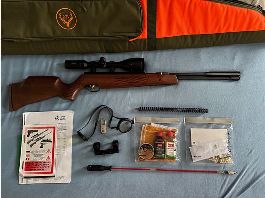 Weihrauch HW 97 kaliber 5,5 HAWKE richtkijker koffer accessoires 5.5 garantie