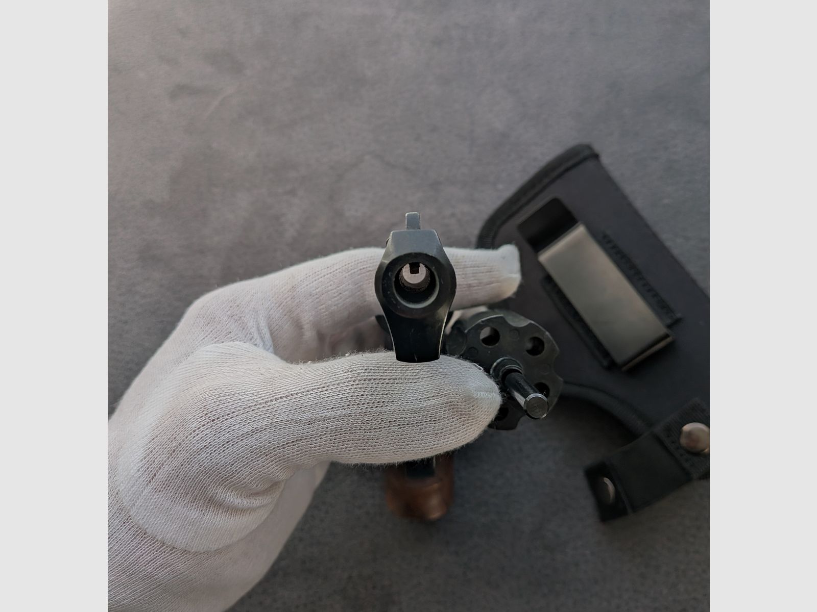 ME 38 Compact - Revolver - alte PTB 542 - 9mm Knall - Holzgriff - SSW